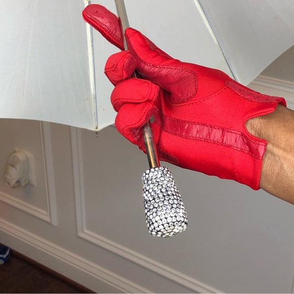 Antique Bejeweled Umbrella - Picture 3 of 17